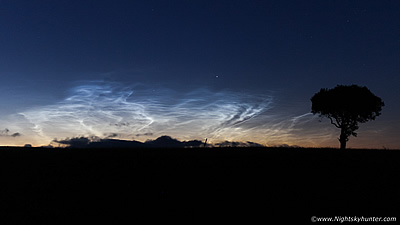 Noctilucent Clouds & Fairy Tree At Beaghmore - July 12th 2021